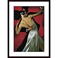 Bill Brauer 'Carmine Cafe' Wood Framed Art Print