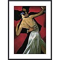 Bill Brauer 'Carmine Café' Metal Framed Art Print