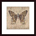 Brice 'Leopard Butterfly' Wood Framed Art Print