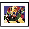 Ron Burns 'Molly, Moe & Jack' Wood Framed Art Print