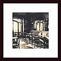 Alan Blaustein 'Caffe, Montepulciano' Wood Framed Art Print