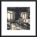 Alan Blaustein 'Caffe, Montepulciano' Metal Framed Art Print