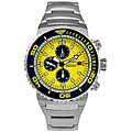 Seiko Men's Dive Chronograph Yellow Dial Steel Watch