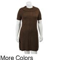 Rabbit Rabbit Rabbit Women's Plus Size Cowl Neck Sweater Dress