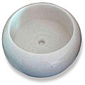 Baden Bath White Marble Flat Bottom Vessel