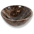Baden Bath Round Emperador Brown Spanish Marble Vessel Sink