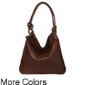 Sondra Roberts Embossed Croco Leather Handbag