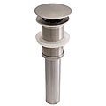 Geyser Brushed Nickel Vessel Sink Pop-up Drain