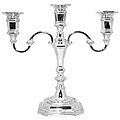 Isabella Adams Silverplated 10-inch 3-light Candelabra