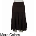 Lilly Lou Women's Fold Over Tiered Skirt