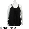 Sam & Max Women's Beaded Strap Sleeveless Top