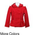 Dollhouse Girl's Wool Blend Hooded Coat