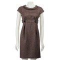 London Times Women's Button Waist Dress