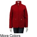 Ellen Tracy Women's Paisley Quilted Barn Jacket