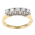 14k Gold 1/2ct TDW Diamond Anniversary Ring (H-I, I1) (Size 7)