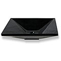 Baden Bath Polished Black Granite Rectangular Vessel Sink