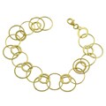 14k Yellow Gold 8-inch High Polished Orbit Bracelet