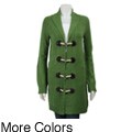 Escio Women's Shawl Collar Toggle-button Cardigan