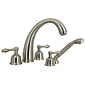  Satin Nickel Roman Filler Faucet Set with Handshower