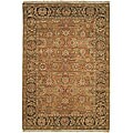 Heirloom Treasures Hand-knotted Gold/ Green Wool Rug (5' x 7'6)