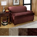 Stamford Two-piece Stretch T-cushion Loveseat Slipcover