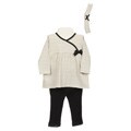 Minibasix Infant Girl's Stripe 3-piece Set