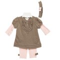 Minibasix Infant Girls' Ruffle 3-piece Set