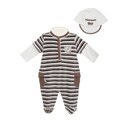 Minibasix Newborn Boy's Footed Coverall Set