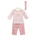 Minibasix Newborn Girl's Striped 3-piece Set