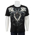 Brad Butter 'Kingdom of Dragon' Men's Black Crew Neck T-shirt