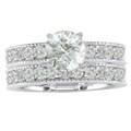 14k Gold 5ct TDW Diamond Eternity Bridal Rings Set (H, I1)