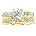 14k Gold 5ct TDW Diamond Eternity Bridal Ring Set (H, I1)