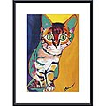Ron Burns 'Tiger' Metal Framed Art Print