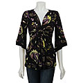 Cocomo Women's Twist V-neck Paisley Top