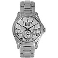 Seiko Men's Kinetic Premier Silver Dial Stainless Steel Watch
