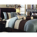Pintuck 7-piece Silk Handcrafted Queen Size Comforter Set