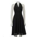 Connected Apparel Women's Illusion Halter Dress
