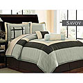Savoy 7-piece Faux Silk Handcrafted Comforter Set