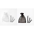 Silver and Black Swirly Hair Clip Sets (Case of 2 Sets)