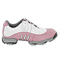 Adidas Women's White/ Silver/ Pink Tour Metal II Golf Shoes