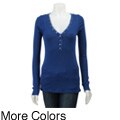 LinQ Junior's Snap-front Henley Shirt