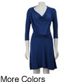 LinQ Junior's Side Drape Dress