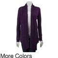 LinQ Junior's Flyaway Drape-front Cardigan