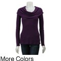 LinQ Cypress Junior's Thermal Slouch-neck Top