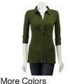 LinQ Junior's Pleated Collared Shirt