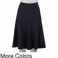 Hanna & Gracie Women's Midnight Navy Skirt