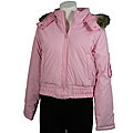 Mariposa Women's Baby Pink Hooded Jacket