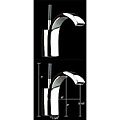Polished Chrome Lavatory Vessel Sink Faucet
