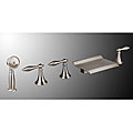 Brushed Nickel 5-piece Tub/ Shower Faucet