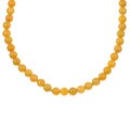 14k Goldfill Yellow Jade Bead Necklace